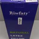 100% Natural Latex Pillow, Luxury Standard Strong Support Sleeping Bed Pillow for Side, Back, and Stomach Sleepers, Firm Latex Foam Pillow, Removable Breathable Cotton Cover (Queen (Medium))