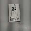 Fingerprint Padlock, Pothunder Smart Padlock, Locker Lock, Fingerprint Lock with APP Unlock, USB Rechargeable, Suitable for Gym Locker, Door(Black)