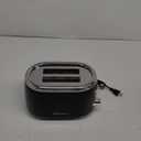 Mueller Retro Toaster 2 Slice with 7 Browning Levels and 3 Functions: Reheat, Defrost & Cancel, Stainless Steel Features, Removable Crumb Tray, Under Base Cord Storage, Black