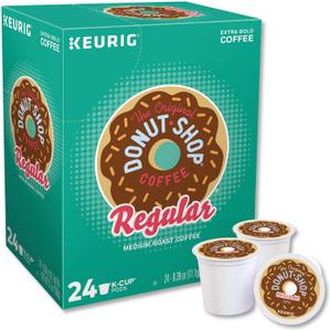 2 x The Original Donut Shop Regular Keurig Single-Serve K-Cup Pods, Medium Roast Coffee, 24 Count (EXP 08/09/28)