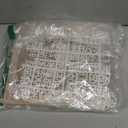 Felt Letter Board with 294 Letters, Numbers, Symbols - 10x10 inch Changeable Message Board with Wooden Frame Wall Mount (Beige)