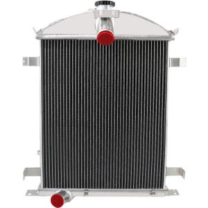 ALLOYWORKS 3 Row Full Aluminum Radiator Fits For 1928 1929 Ford Model A Heavy Duty 3.3L L4 MT
