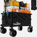 Vocpuli 40 L Collapsible Wagon Cart Foldable 500Lbs Weight Capacity 250L Heavy