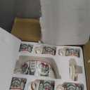 Porcelain Tea Set with 6 Cups and Teapot  Handmade Ceramic Gift Set for Women & Adults, Safe for Microwave and Dishwasher, Beautiful Design, Perfect for Tea Parties and Home Decor (Double Peacock)