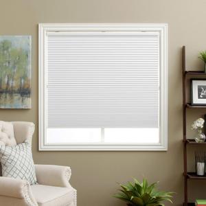 Cellular Shades Cordless Blackout Honeycomb Blinds Fabric Window Shades White(Blackout), 35" W x 64" H