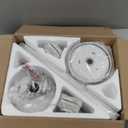 Coolwind 52" Low Profile Ceiling Fan with Light, White 6 Speed Reversible DC Motor, 6 Double-Side Blades and App/Display Remote Control, 3CCT Dimmable Led Flush Mount Ceiling Fan for Bedroom