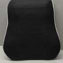 Niceeday Lumbar Support Pillow for Office Chair Car Back Support Pillow, Memory Foam Gaming Chair Desk Chair Back Cushion for Lower Back Pain Relief, Ergonomic Back Rest,Office Home Essentials (Gel Full Back Lumbar Pillow/Black)