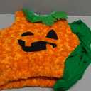 Spooktacular Creations Halloween Furry Pumpkin Costume for Baby and Toddler, Cute Pumpkin Outfit with Hood for Halloween Costume Cosplay Parties 3T