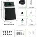 Solar Automatic Drip Irrigation System, 15 Pot Self Watering System with 2200mAh, IPX5 Waterproof, USB-C & Solar Charging, Timer Modes for Indoor/Outdoor Garden, Balcony & Patio
