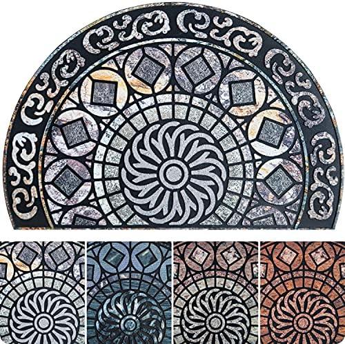 ubdyo Unique Stylish Front Door Mat - Low Pile Easy Fit Door Matt - Muddy Dirt Trapping Welcome Mat, Heavy Duty Doormat Outdoor Entrance - Sweet Home Gift - Doormat Indoor Entrance - Large 23” x 35”