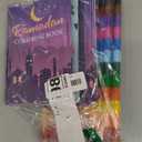 Zhanmai 48 Pcs Ramadan Coloring Book Bulk Eid Mubarak Party Favors Set with Stacking Crayons Ramadan Star Moon Holiday Activity Book Goodie Bags Fillers for Activities Party Favors Supplies Gifts
