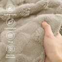 Bedsure GentleSoft Beige Throw Blanket for Couch - Checkered Fleece Blankets Gifts for Kids Girls, Cute Soft Cozy Throw for Bedroom Home Decor Gifts, Neutral, 50x60 Inches
