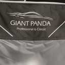 GIANT PANDA Rear Seat Covers for Chevy Silverado & GMC Sierra 1500 2500HD 3500HD Crew Double Cab(2019-2025), Black & Gray