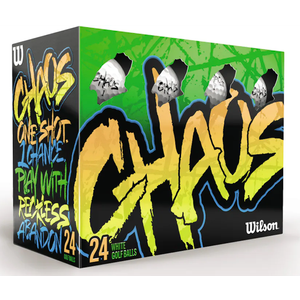 Wilson 2024 Chaos Golf Balls - 24 Balls (White)
