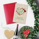 2 x Funny Shear Genius Christmas Cards Gift for Beautician Hair Stylist Barber Salon Worker, Merry Christmas Thank You Card for Hairdresser Stylist, Humorous Holiday Greeting Card with Unique Salon Design