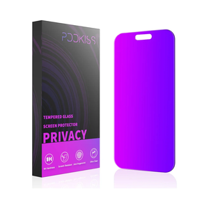 Compatible for iPhone 17 Pro Max Privacy Screen Protector 6.9 Inch, Purple Gradient Anti Spy Anti Blue Light HD Tempered Glass Easy Installation