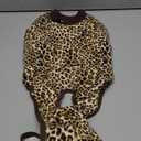 Kuoser Recovery Suit for Dogs, Dog Recovery Suit Female Doggie Onesie for Surgery, Post-Op Onesie for Female & Male Dogs, Soft Protective Wear, BrownLeopard Medium