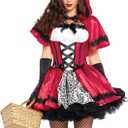 Leg Avenue Women's Gothic Red Riding Hood Costume (Medium)
