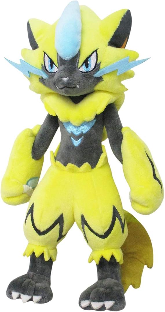 Pokemon Sanei All Star Collection PP133 Zeraora 11" Stuffed Plush (White, Black, Red)