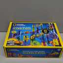 NATIONAL GEOGRAPHIC Glowing Marble Run Construction Set with 15 Glow in The Dark Glass Marbles & Storage Bag, STEM Gifts for Boys and Girls, Building Project Toy  