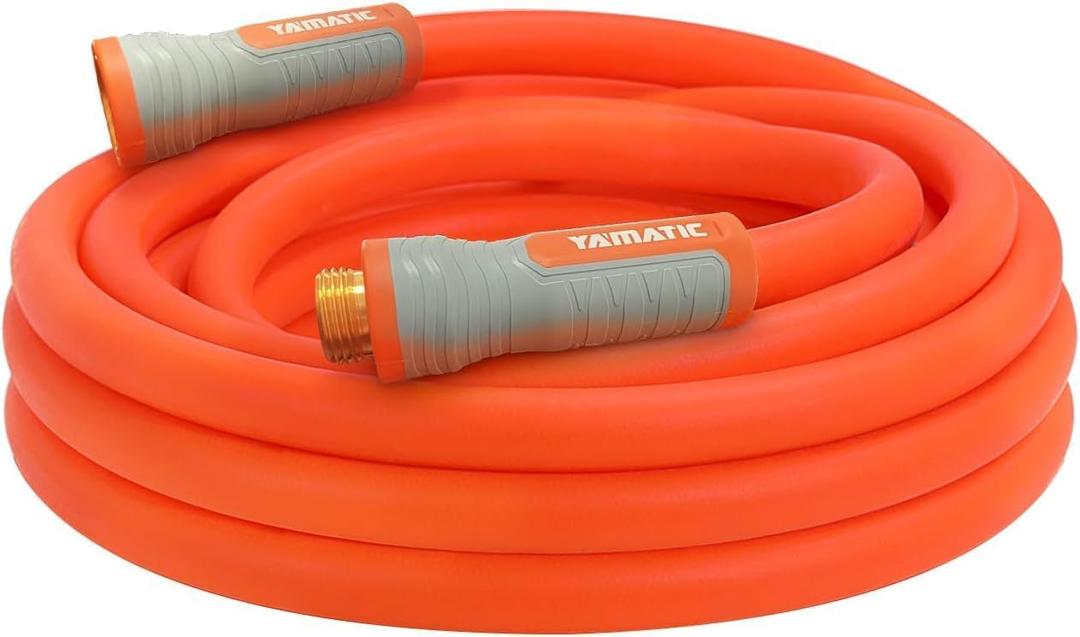 YAMATIC Heavy Duty Garden Hose 5/8 in x 30 ft with Swivel Fitting, Super Flexible Water Hose, All-weather, Lightweight, Burst 600 PSI YAMATIC Heavy Duty Garden Hose 5/8 in x 30 ft with Swivel Fitting, Super Flexible Water Hose, All-weather, Lightweight, Burst 600 PSI