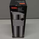 Bodum 20oz Double Wall Insulated Travel Mug with Lid, Stainless Steel w/White Silicone Sleeve
