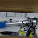 Pool Vacuum for Above Ground Pool with a Telescopic Pole, 80Mins Runtime, Handheld Rechargeable Pool Cleaner with 18.5 Gallons/min Powerful Suction for Above Ground/Inground Pools, Hot Tubs, Spas