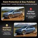 Mud Flaps for Tesla New Model Y Juniper Accessories 2025 2026 [Protect Paint,No Drilling Required] All-Weather Mud Guard Body Kits for New Launch Model Y Juniper 2025 2026 Black