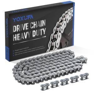 YOXUFA 420 Drive Chain 120 Links Heavy Duty for 50cc 70cc 90cc 110cc 125cc CRF150 Grom YZ80 SSR KLX NST SDG TaoTao Coolster Apollo Kazuma Baja Lifan 4 Wheeler ATV Quad Go Kart Dirt Pit Mini Bike Parts