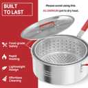 10QT Aluminum Fish Fryer Pot | Lid | Tong | Basket | Thermometer