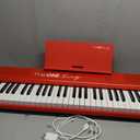 The ONE Keyboard Piano Sing, 61 Keys Piano Keyboard For Singing & Practice with Bluetooth, Sheet Music Stand and Huge Library of Songs for Sing-Along, Electric Piano For Music Lover & Beginner (Red)