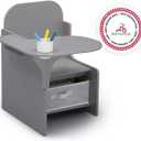Delta Children MySize Chair Desk With Storage Bin, Grey, 1 Count