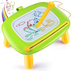 Smasiagon Toddler Girl Boy Toys,Magnetic Drawing Board for Toddlers,Early Learning Doodle Board Writing Painting Sketch Pad, Birthday Easter Valentines Day Gifts for 1 2 3 Year Old (Green)