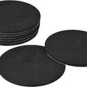 uxcell Furniture Pads, 8Pcs 5'' - Round Self Adhesive Felt Furniture Pads, Floor Protectors for Furniture Feet Chairs Legs Hardwood Floors (Black)