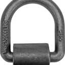 1/2" 12000 lbs Heavy Duty Weld-On Forged Steel D-Rings Tie Anchor Tie Ring for Securing ATV, UTV, Riding Lawn Mowers and Other Heavy Cargo, 4 Pack