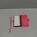 XcaseBar for iPhone SE 3rd/7/8 Wallet case with Zipper Credit Card HolderRFID Blocking, Flip Folio Book PU Leather Phone case Shockproof Cover Women Men for Apple SE case Rose Red