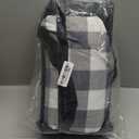 TigeJoy Extra Large Picnic Blanket Waterproof Foldable 80''x118'', Outdoor Picnic Mat Beach Blanket Sandproof for Park, Grass, Travel, Hiking, Camping Essentials, Gingham Picnic Blanket (6'8" x 9'10" (Rectangular), Grey)