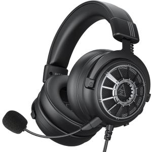 EKSA Gaming Headset with Microphone for PS5 PS4 PC Switch, Over-Ear Headphones with Detachable Noise Cancelling Mic, 50 mm Drivers,3D Stereo Surround Sound, Wired Gaming Headphones-Gift