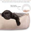 JOEJOY Rectangle Dog Bed for Large Medium Small Dogs - Washable Orthopedic Sofa Bed, Soft Breathable Puppy & Pet Cuddler, Durable Calming Dog Bed with Anti-Slip Bottom, Multiple Sizes, Beige