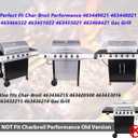 Charbroil 463448021 Parts Grill Grate for Charbroil Performance 5 Burner Gas Grill Replacement Part Cast Iron Cooking Grate for Charbroil 463449021 463466522 463455021 463451022 5-Burner Gas Grill