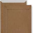 Bonfasvo Rigid Mailers 30 Pack 9.25 x 11.75 inches Brown Self Seal Stay Flat Bulk Cardboard Kraft No Bend Mailers Peel and Seal for Document Photos Pictures Papers Files CD