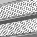 Front Grille Assembly Compatible With Dodge Ram 1500 Grill 1994-2002 / Ram 2500 3500 1994-2001 With Chrome Frame Shell With Chrome Honeycomb Mesh Insert (Except Sport Package)