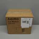 Aeitto Ice Maker Countertop 26lbs/24H, Ice Machine 8 Ice Cubes Ready in 6 Mins, 2 Sizes of Bullet Ice Portable Ice Makers with Basket & Scoop, Auto Self-Cleaning for Home/Kitchen/Office Stainless