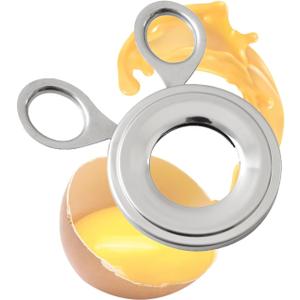 Egg Shell Opener, Stainless Steel Egg Cracker Tool, Easy Egg Topper Cutter for Quickly Removing Cooked Egg Shells Kitchen Gadget for Home Use (1 Pcs)