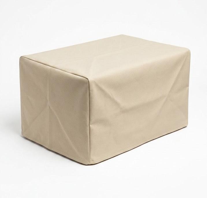 Universal Fabric Cover for Bins or Furniture, Beige, 22"x15"x11", Durable Dust Protection