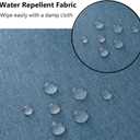 Patio Seat Cushion Covers, Washable Slip Covers Replacement, Waterproof Outdoor Furniture Chair Cushion Pillow Seat Cover for Couch, Garden, Sofa, Water Blue,24"24"4"(4 Covers Only)