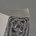 Huhumy 3 Pcs Puffy Makeup Bag Quilted Cosmetic Pouch for Women Cute Checkered Travel Toiletry Bag Puffer Makeup Organizer Purse Pouch Preppy Pencil Case with Zipper (Gray)