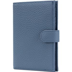 RFID Slim Passport Holder for Man & Women, Compact Leather Passport Wallet with Card Holders SIM Slots, Zippered Coins Pocket and Cash Holder Travel Passport Cover Case, Dark Blue RFID Slim Passport Holder for Man & Women, Compact Leather Passport Wallet with Card Holders SIM Slots, Zippered Coins Pocket and Cash Holder Travel Passport Cover Case, Dark Blue
