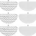 6 Pack 1940 for Bissell Steam Mop Pads for Bissell PowerFresh Steam Mop 1806 1544 1440 2075A 2685A 1940W 19404 Series, Model 19402 19408 1940a 1940f 1940q 1940t B0006 B0017, Part #5938#203-2633
