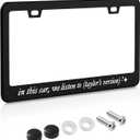 in This car,we Listen to Taylors Version License Plate Frame for Car Decorative Accessories Stainless Steel License Plate Cover for Women Auto Decoration for USA Canada License Plate Holder 12x6 Inch